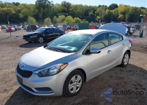 2016 Kia Forte Lx из США, поврежденный, VIN KNAFX4A61G5559647